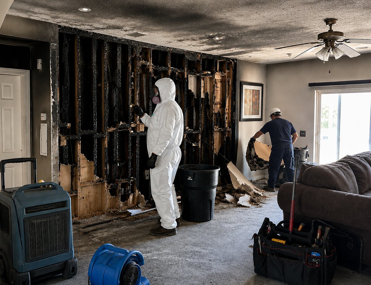 Fire and smoke damage repair